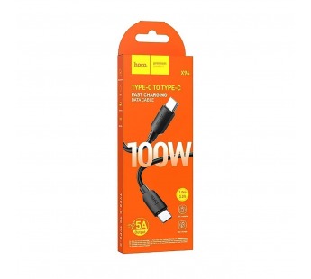 Кабель Type-C - Type-C Hoco X96 100W 100см 5A  (black) (220630)#2141652