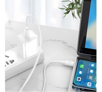 Кабель Type-C - Type-C Hoco X96 100W 100см 5A  (white) (220631)#1967092