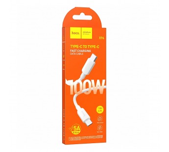 Кабель Type-C - Type-C Hoco X96 100W 100см 5A  (white) (220631)#1967093