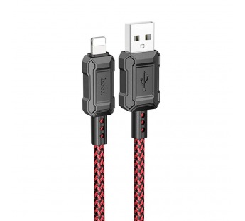 Кабель USB - Apple lightning Hoco X94 Leader 100см 2,4A  (red) (220660)#1936357