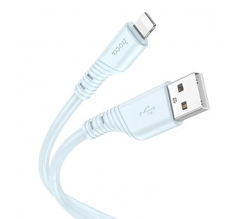 Кабель USB - Apple lightning Hoco X97 Crystal 100см 2,4A  (light blue) (220458)#2009356