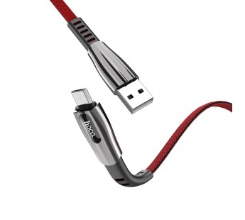 Кабель USB - micro USB Hoco U70 120см 2,4A  (red) (220621)#1936334