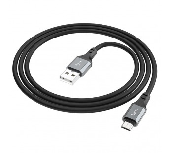 Кабель USB - micro USB Hoco X86 Spear 100см 2,4A  (black) (220501)#1936341