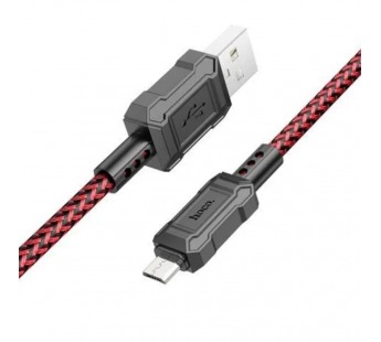 Кабель USB - micro USB Hoco X94 Leader 100см 2,4A  (red) (220663)#1936343