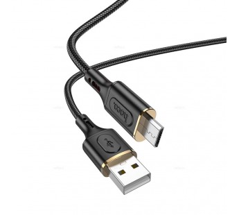 Кабель USB - micro USB Hoco X95 Goldentop 100см 2,4A  (black) (220647)#1936344