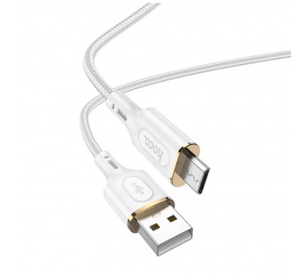 Кабель USB - micro USB Hoco X95 Goldentop 100см 2,4A  (white) (220648)#1936346