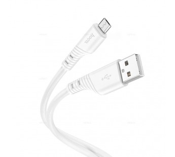 Кабель USB - micro USB Hoco X97 Crystal 100см 2,4A  (white) (220461)#1936347
