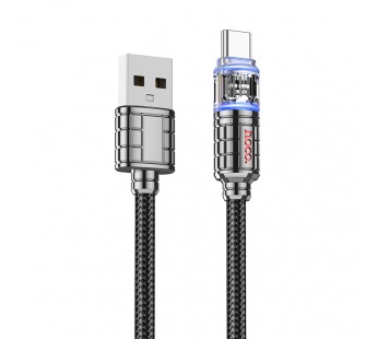 Кабель USB - Type-C Hoco U122 120см 3A  (black) (221086)#1936094