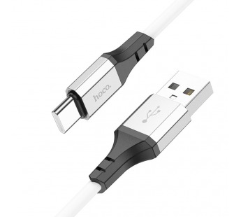 Кабель USB - Type-C Hoco X86 Spear 100см 3A  (white) (220505)#1936102