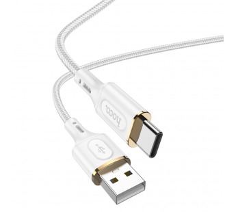 Кабель USB - Type-C Hoco X95 Goldentop 100см 3A  (white) (220651)#1935990