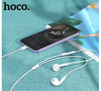 Проводные наушники с микрофоном вкладыши Hoco M111 Lightning  (white) (221100)#1936204