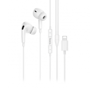 Проводные наушники с микрофоном внутриканальные Hoco M111 pro Lightning  (white) (221102)#1936709