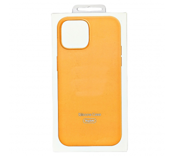 Чехол для iPhone 15 Silicone Case, Magsafe, оранжевый#2030390