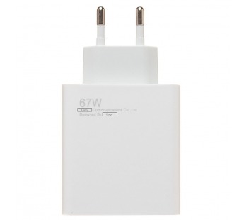 Адаптер Сетевой [Xiaomi] [BHR6035EU] USB 67W (Класс С) (white) (221951)#2004601
