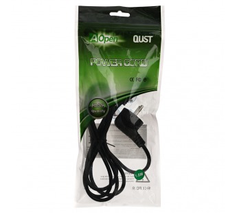 Кабель питания для ноутбуков 3-pin ( угловая Евровилка) <VDE> 3G*0.5mm2 Aopen <ACE022-1.8M> , 1,8m (1/60)#2109774