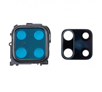 Стекло камеры для Xiaomi Redmi Note 9 Pro (M2003J6B2G) в сборе с рамкой Черный#2077544