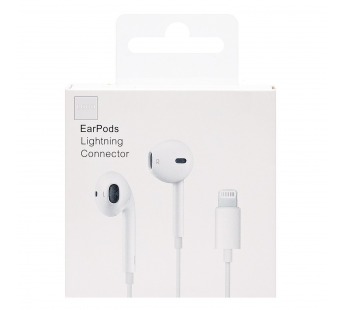 Проводные наушники с микрофоном вкладыши ORG EaePods MMTN2ZM/A Lightning (B) (white) (221492)#2139399