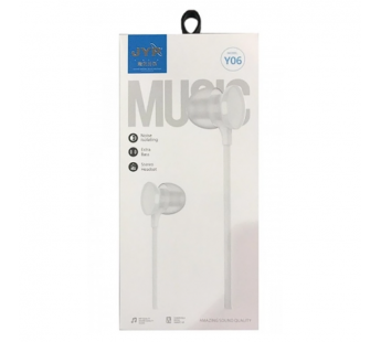 Наушники JYP Y06 белые, шт#2120935