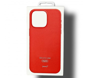 Чехол для iPhone 15 Pro Max Silicone Case, Magsafe, красный#1937671