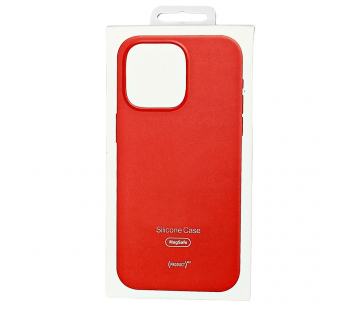 Чехол для iPhone 15 Pro Max Silicone Case, Magsafe, красный#2030385