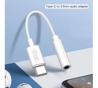 Аудиосоединитель/переходник XO NB-R161 (Type-C - 3,5мм), белый#2102526