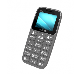 Мобильный телефон Maxvi B110 Grey (1,77"/0,3МП/1000 mAh)#1938904