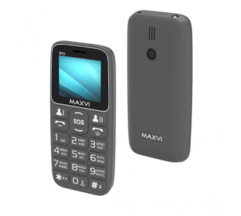 Мобильный телефон Maxvi B110 Grey (1,77"/0,3МП/1000 mAh)#1938898