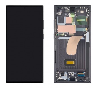 Дисплей для Samsung S918B Galaxy S23 Ultra в рамке + тачскрин (черный) 100%#2122987