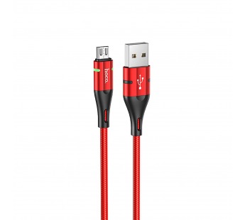 Кабель USB - micro USB Hoco U93 120см 2,4A  (red) (220606)#1941572