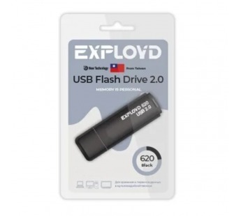 Флэш накопитель USB 8 Гб Exployd 620 (black) (224766)#1942822