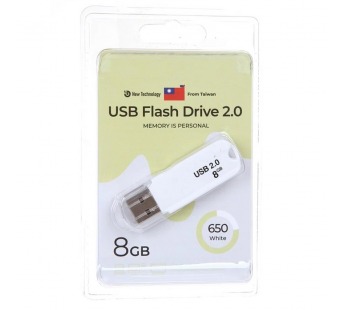 Флэш накопитель USB 8 Гб Exployd 650 (white) (222587)#1942824