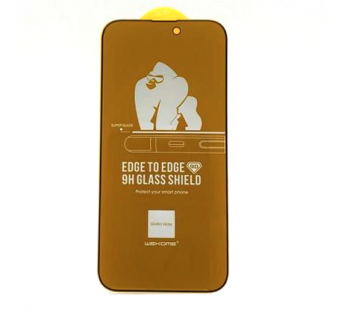 Защитное стекло iPhone 14 Pro Max WEKOME WTP-065 (King Kong 9D Антишпион) тех упаковка Черное#1943211