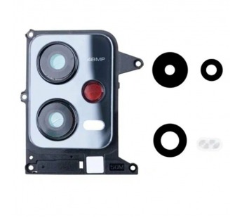 Стекло камеры для Xiaomi Redmi Note 12 5G (22111317I) в сборе с рамкой Черный#2077575