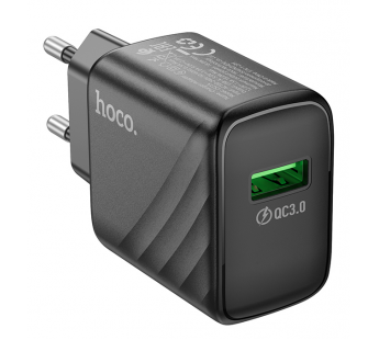 Адаптер Сетевой Hoco CS21A Rich QC3.0 USB 18W (black) (222789)#1944027