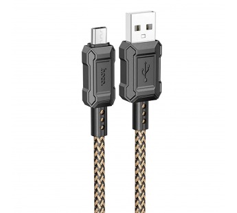 Кабель USB - micro USB Hoco X94 Leader 100см 2,4A  (gold) (220664)#1976921