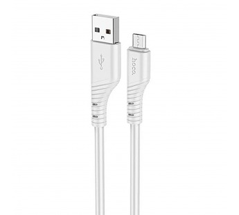 Кабель USB - micro USB Hoco X97 Crystal 100см 2,4A  (light grey) (220463)#1972716
