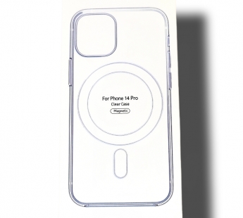 Чехол для iPhone 14 Plus Magsafe прозрачный, в упаковке#1944092