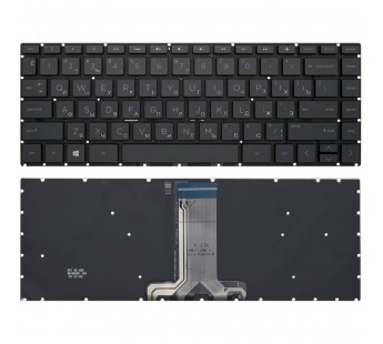 Клавиатура HP Pavilion x360 14-cd черная с подсветкой#1945814