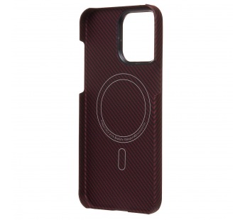 Чехол-накладка Cellis SM009 POSH KEVLAR SafeMag для "Apple iPhone 15 Pro Max" (red) (220137)#1948705