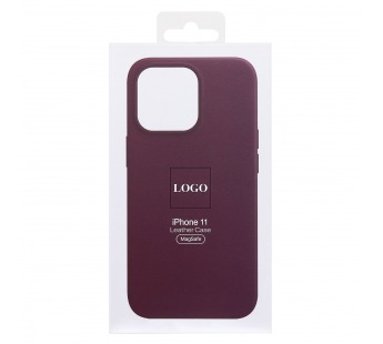 Чехол-накладка ORG SM002 экокожа SafeMag для "Apple iPhone 11" (mulberry) (223235)#1950852
