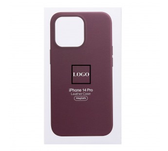 Чехол-накладка - SM002 экокожа SafeMag для "Apple iPhone 14 Pro" (mulberry) (222496)#2110007
