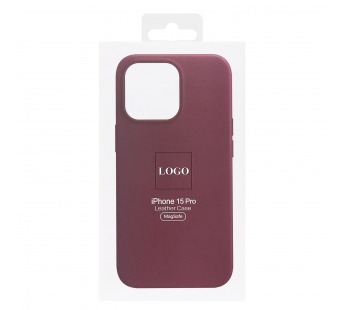 Чехол-накладка - SM002 экокожа SafeMag для "Apple iPhone 15 Pro" (mulberry) (222516)#1951336