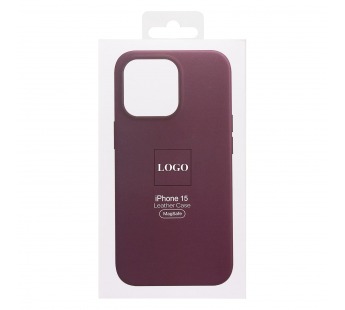 Чехол-накладка SM002 экокожа SafeMag для "Apple iPhone 15" (mulberry) (222506)#1950838