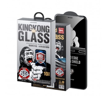 Защитное стекло iPhone 15 Pro WEKOME WTP-056 (King Kong 6D Антишпион) в упаковке Черное#2100114