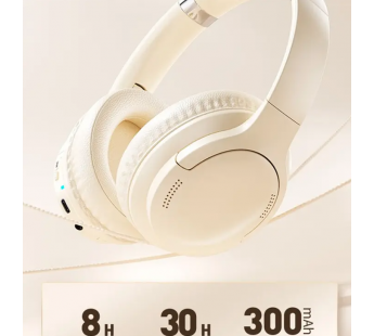 Беспроводные наушники Bluetooth WEKOME M11 (Hi-Fi/40mm/300mAh/Super Bass/ANC) Белые#1945615