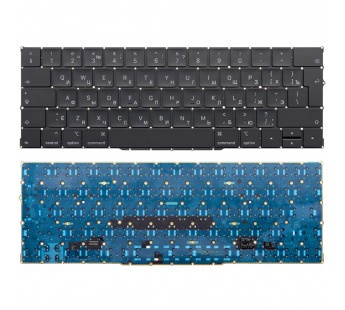 Клавиатура для Apple MacBook Pro Retina 13" A2159 Mid 2019 черная с подсветкой (вертикальный Enter)#1945805
