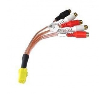 Шнур переходник mini ISO - 5гн.RCA "позолоченный"#2087261