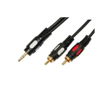 Шнур 2RCAшт. - шт.3,5мм 3,0м Gold OD4.0x8.0мм "Premier"#2041540