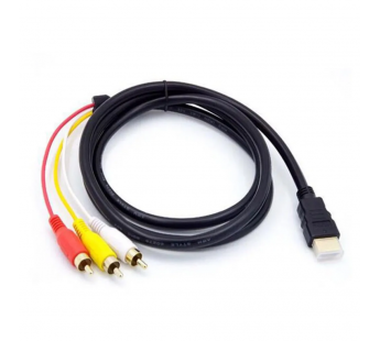 Шнур шт.HDMI - 3шт.RCA  1,5м#2052405
