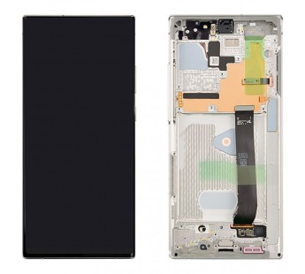 Дисплей для Samsung N985F Galaxy Note 20 Ultra в рамке + тачскрин (белый) 100%#1963206